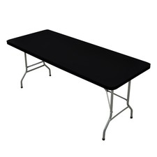 Rectangle Elastic Fitted Tablecloth, Windproof Polyester Table Cover, Scratch...