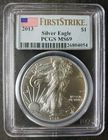 2013 $1 American Silver Eagle Dollar PCGS MS69