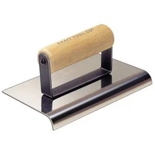 Kraft Tool Sidewalk Edger,SS/Wood,1/4 in Radius CF172 Kraft Tool CF172