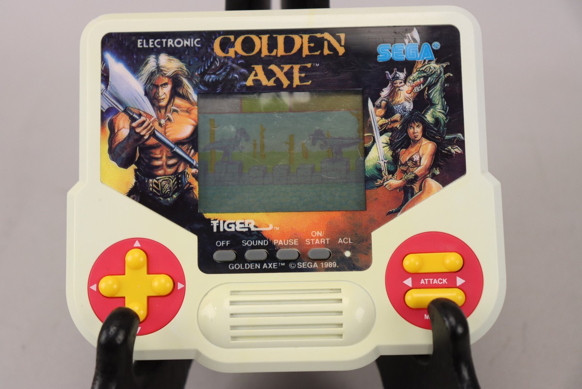 Vintage 1988 Tiger Electronics Sega Golden Axe Handheld LCD Game