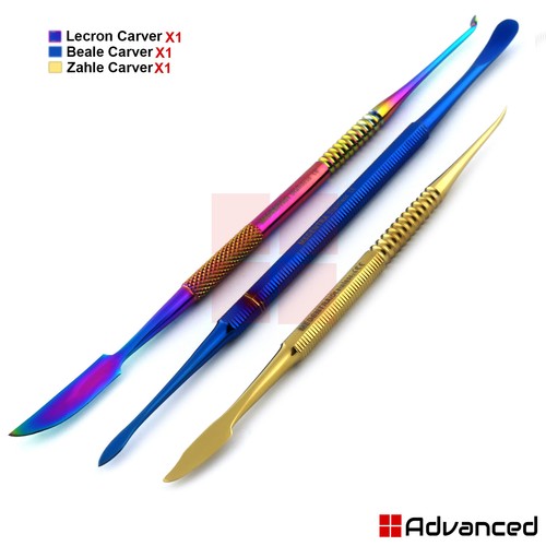 Multi Color Zahle,Beale,Lecron Wax Carvers Laboratory Technician Sculpting Tools - Imagen 1 de 4