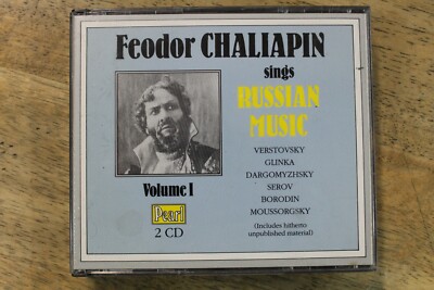 Rare Feodor Chaliapin Sings Russian Music Volume I 2CD-Pearl GEMM 9920 UK Press