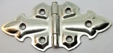 Nickel Plated Steel Loose Pin Cabinet Hinge removable pin swap box antique old