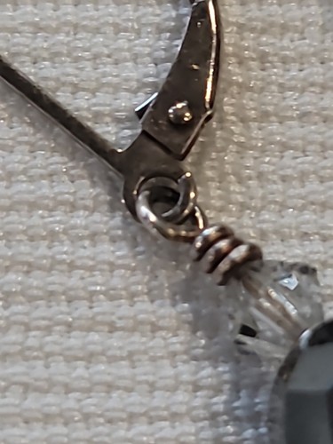 Perlen Ohrringe Handarbeit Sterling Silber 925 dunkelgrau Kristall facettierte Perlen - Bild 18 von 19