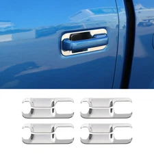 Chrome Exterior Door Handle Bowl Decoration Trim Cover For Ford F150 2015-2020