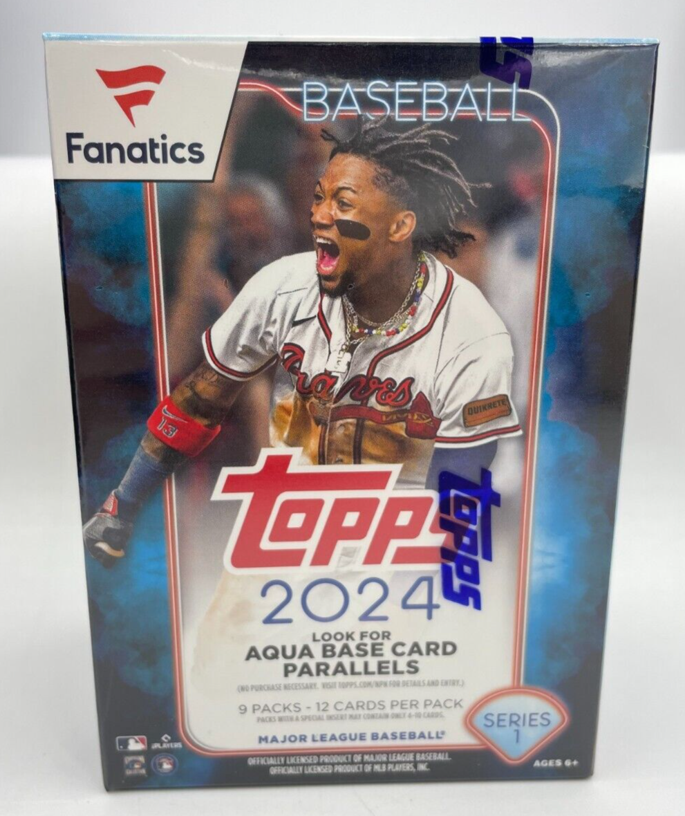 NEW 2024 Fanatics Topps Series 1 MLB Trading Cards Blaster