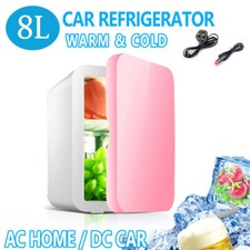 8L Mini Fridge Table Top Electric Small Cooler Portable Bedroom Ice Box Office