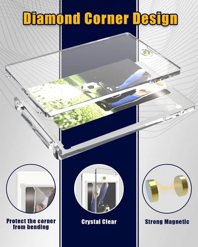 5/10/20/30/50 Pack Magnetic Trading Card Holders 55PT One-Touch UV Protection US - Picture 3 of 17