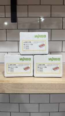 Wago 221-415 LEVER-NUTS 5 Conductor #24-#12 (Pack of 25)