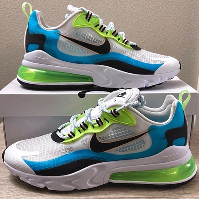 NEW Nike Air Max 270 React SE Menâs Shoe Oracle Aqua/Ghost Green/Coral Size 11 | eBay
