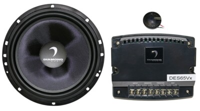 Diamond Audio DES65C 60W 6.5'' 2-Way Component Car Audio Speaker System