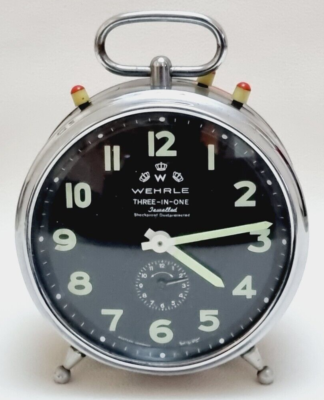 WEHRLE ウエラ　THREE-IN-ONE 目覚まし時計 美品】 ウエラ WEHRLE THREE IN ONE 目覚まし時計 - メルカリ