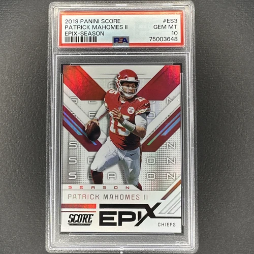 Patrick Mahomes II 2019 Panini Score Epix-Season #ES3 PSA 10