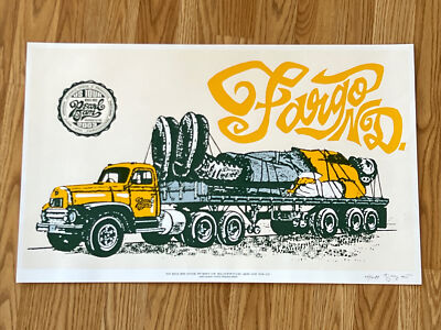 Original Pearl Jam Concert Poster Fargo North Dakota Paul Bunyan
