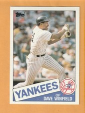 Dave Winfield New York Yankees 1985 Topps #180 HOF Minnesota Golden Gophers