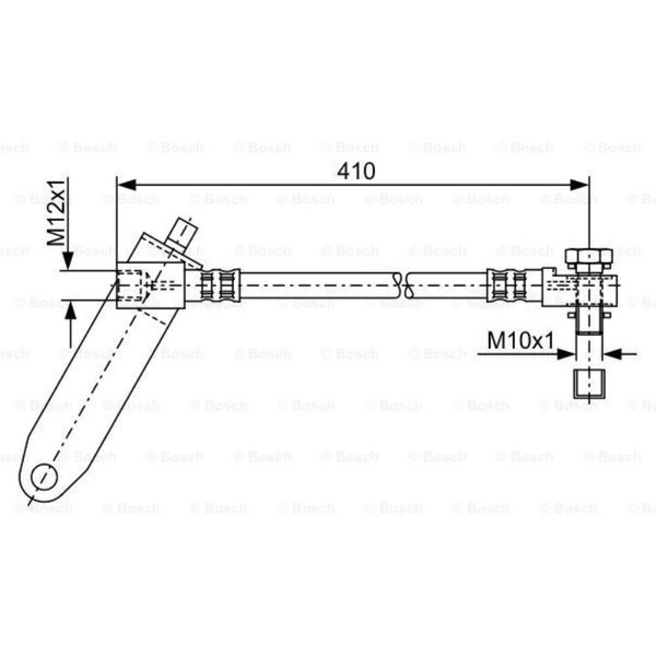 Bosch Bremsschlauch Bremsleitung Vorne Rechts FüR Ford Transit Bus Kasten-image