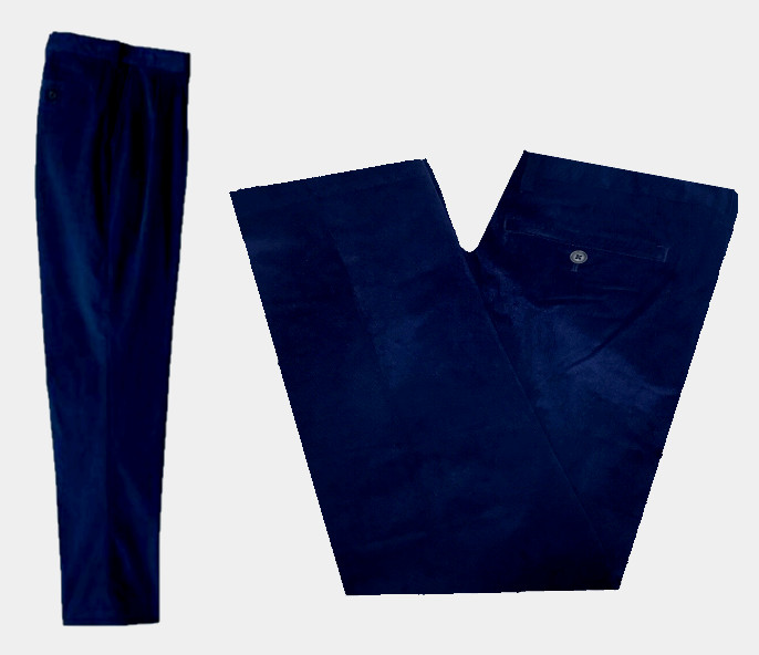 Мужские брюки Lands End вельветовые брюки с незаконченной подкладкой спереди темно-синий 40 6690₽