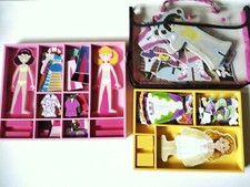  3 Melissa  Doug Wooden Magnetic Dress Up Dolls Sets