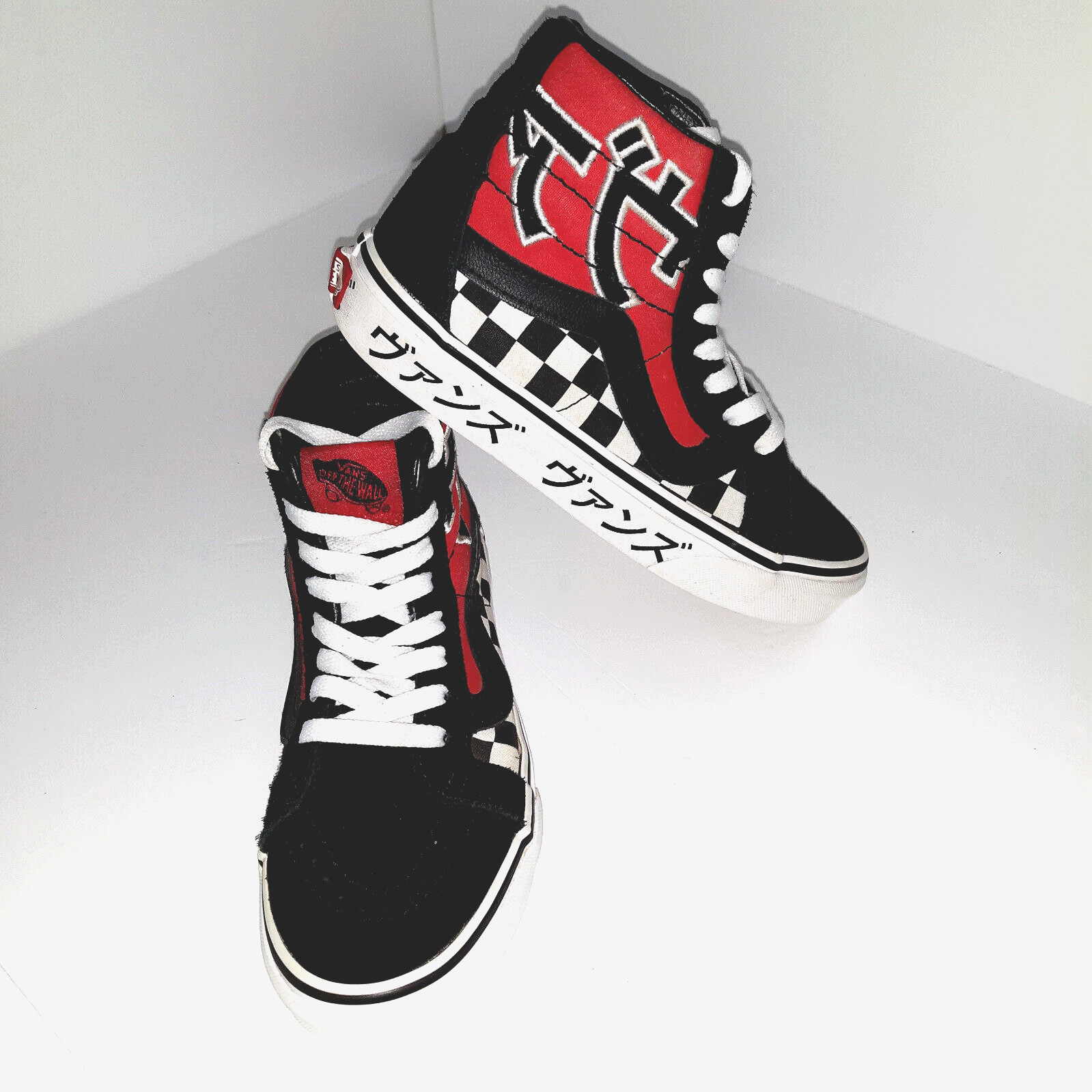 Vans SK8 Hi Japanese Type Skate Shoes Womens Reissued Checker