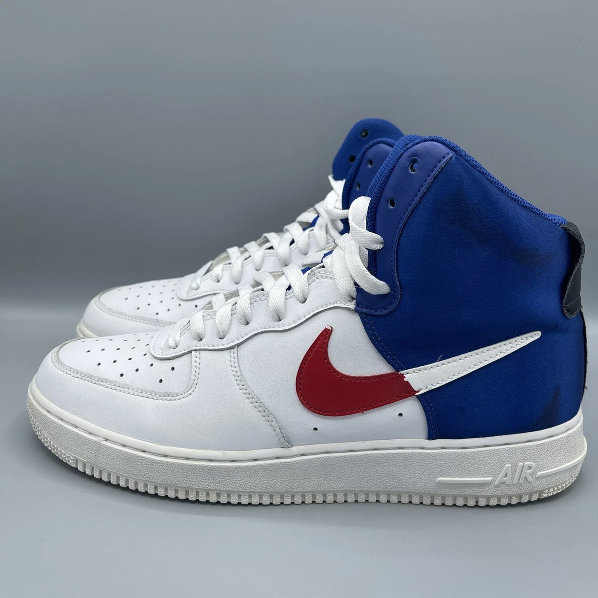 red white and blue air force 1 high top