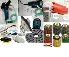 Wet Polisher 1" Ogee Bullnose 1 3/8" core bit polishing drum granite travertine