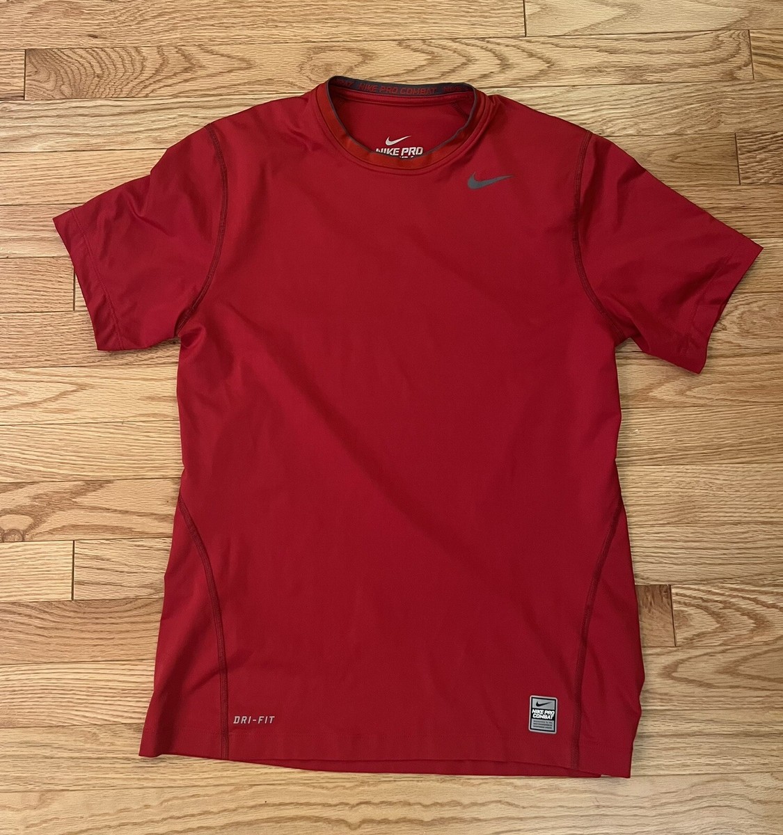 nike pro red shirt