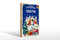 Holzschild WeihnachtsgrüßE Aus Herten Geschenk Deko Schild 20X30 Cm