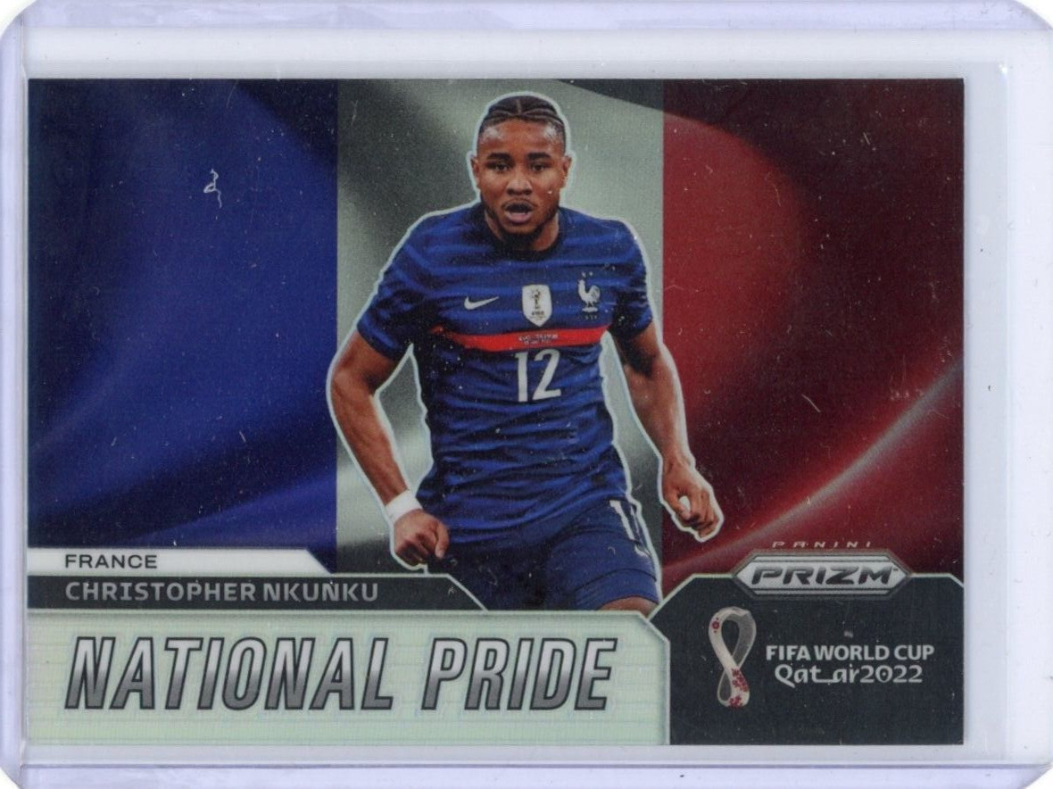Christopher Nkunku 2022 Panini Prizm World Cup Silver National Pride Case Hit
