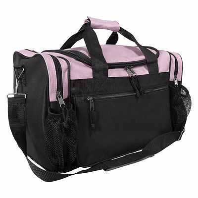 DALIX 17'' Duffle Duffel Bag Sports Gym Pink Red Black Blue Gold Gray Green