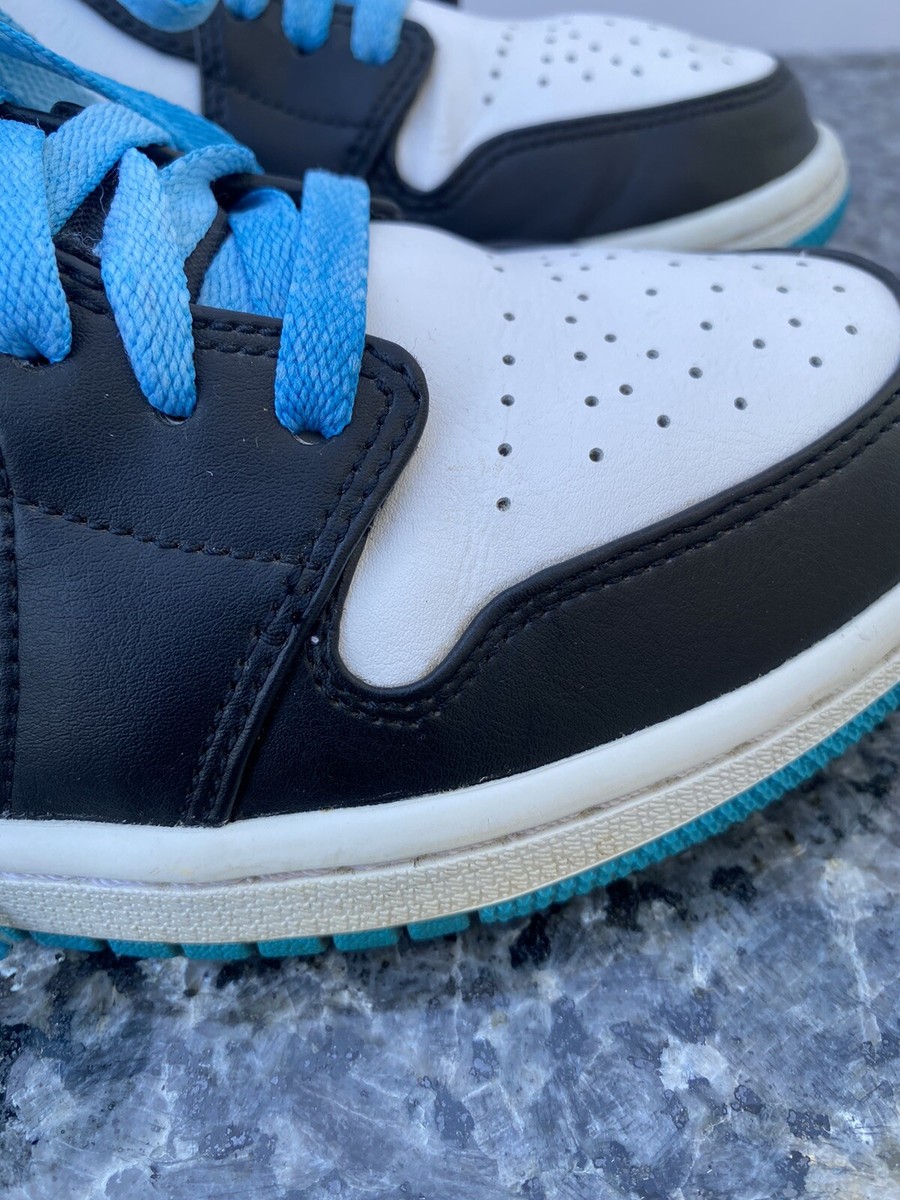 jordan 1 low laser blue on feet