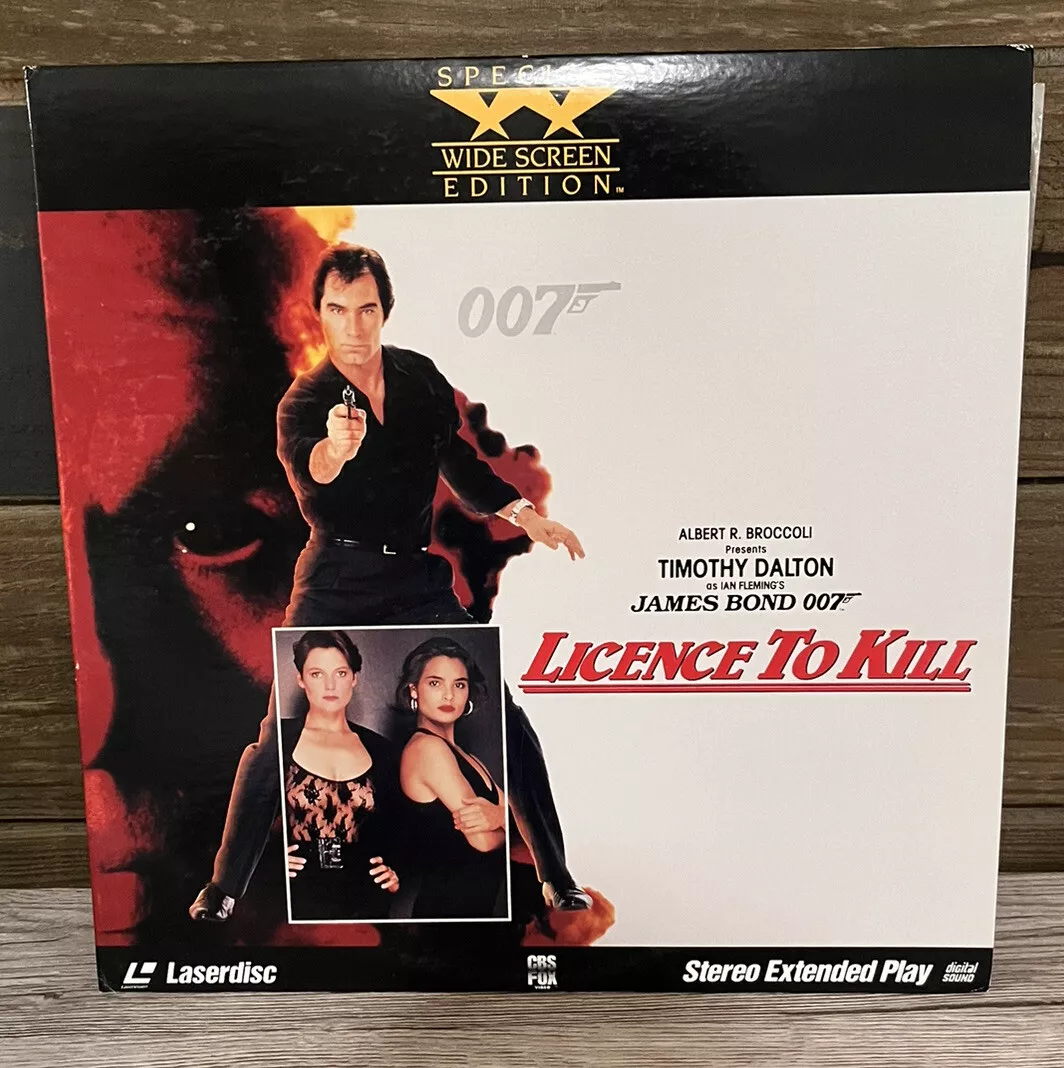 Licence to Kill (1989) Laserdisc James Bond 007 Timothy Dalton Carey Lowell