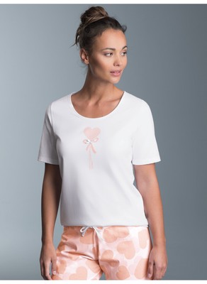 TRIGEMA T-Shirt mit süßem Herzchen-Printmotiv 536227125 NEU & OVP