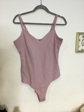 Pinsy V-Neck Spaghetti Strap Hourglass Shapewear Bodysuit Cheeky Lilac Size 1x