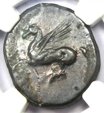 Corinthia Corinth AR Stater Pegasus Athena Coin 300 BC - Certified NGC Choice VF