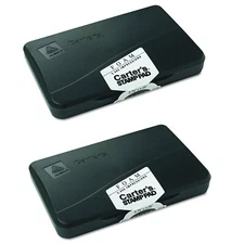 Avery Carter's Foam Stamp Pad, 2.75 x 4.25 Inch, 2 Pad Black (Pack of 2)