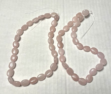 Lot of Jewelry Natural Gemstone Beads Oval 13mm x 10mm Soft Pink Smooth Craft
