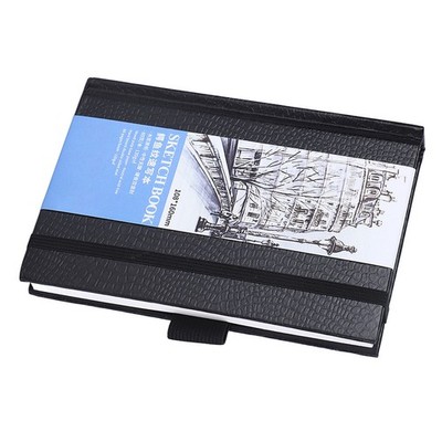 Watercolor Journal Acid Free Hard Cover Bookmark Ribbon Elastic Band Mixed SET