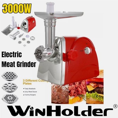 WinHolder 3000W Electric Meat Grinder Stainless Steel Food Sausage Stuffer Maker