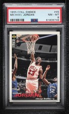 1995-96 Upper Deck Collector's Choice Michael Jordan #45 PSA 8 HOF 02v3