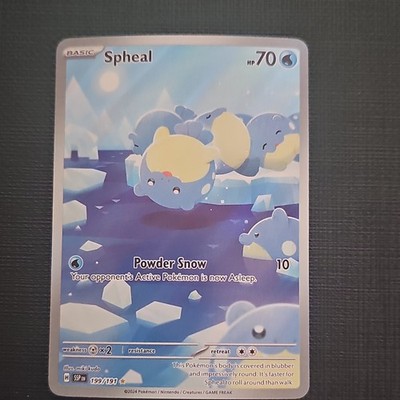 Pokemon TCG Spheal 199/191 Surging Sparks Illustration Rare Holo Basic 70 HP EN