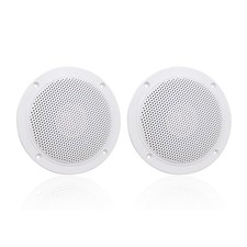 Herdio 4 Inches Waterproof Marine Ceiling Speakers with 160 4 Inch, White