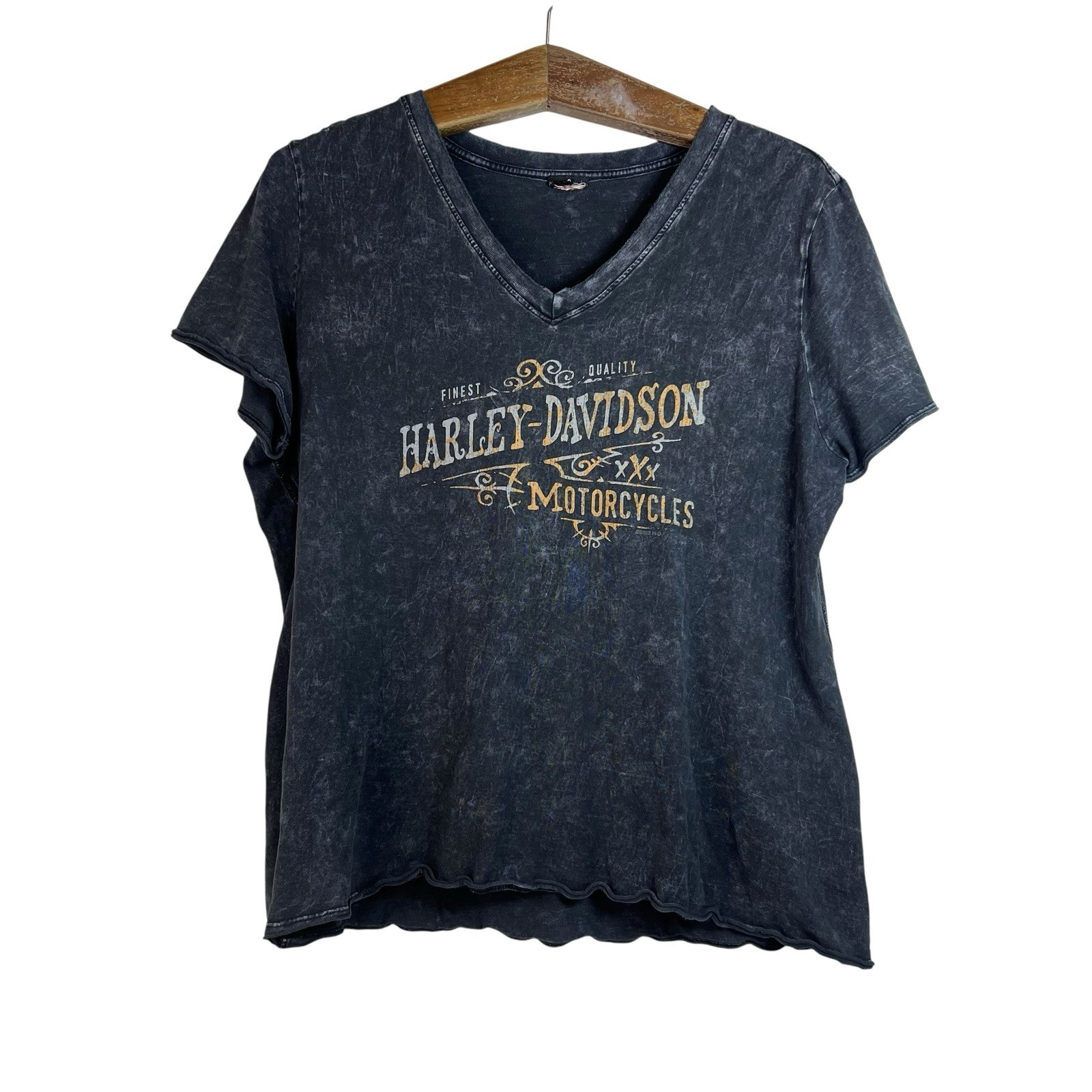 FILA Harley Davidson Maglietta Moto Donna Grigio Whiskey Row Prescott Arizona L