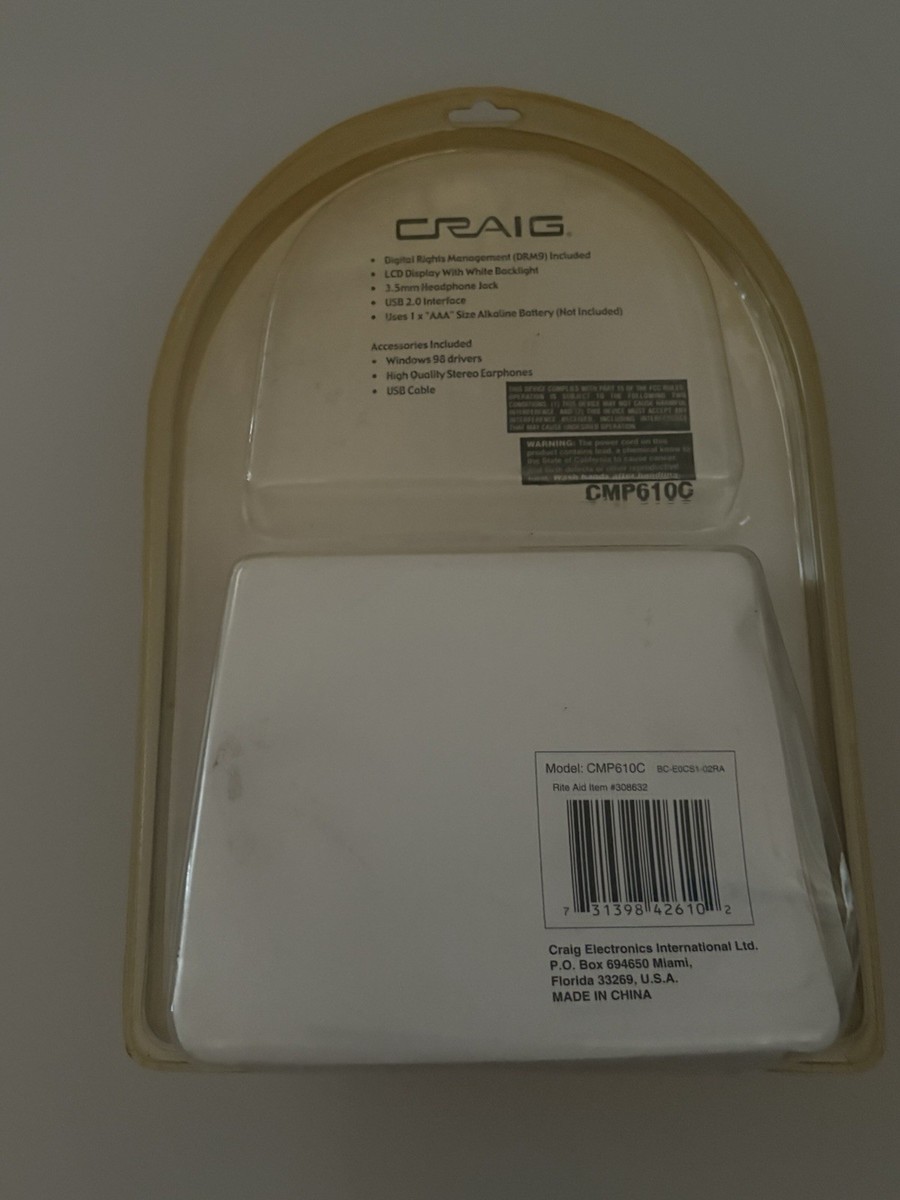 ライブDVD VTG Craig Electronics 512MB Digital Audio, MP3 Player with LCD