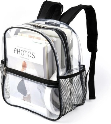Stadium Approved Clear Backpack 12x6x12 - Mini Clear Bag for Stadium Events, Spo