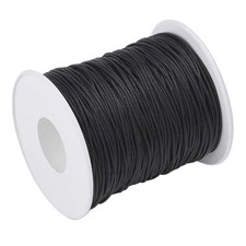 100 Yards 1mm Waxed Cotton Cord Macrame Bracelet Necklace Thread String