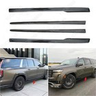 Real Carbon Fiber Car Side Body Molding Trim For Cadillac Escalade ESV 2021-2024