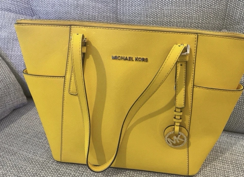 Michael Kors Tote Bag Pre-Loved Yellow - Image 3 of 4