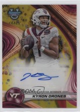 2024 Bowman U Best of 2024 Yellow Refractor 74/75 Kyron Drones #BOA-KD Auto 3hd