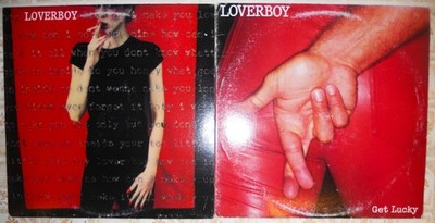 Loverboy, 2 Vinyl Record Lot, Both LP & US 1st Press, Self-Titled & Get Lucky