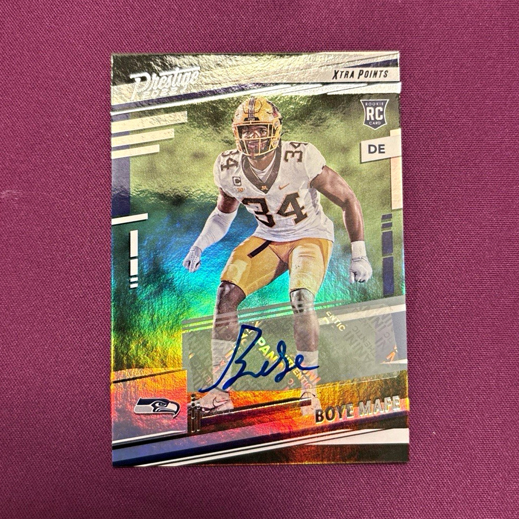 Boye Mafe Panini Prestige #387 Autograph Xtra Points Premium